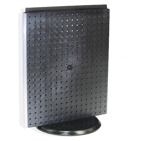 Azar Displays Revolving 16"W x 20.25"H Pegboard Counter Display 700500-BLK